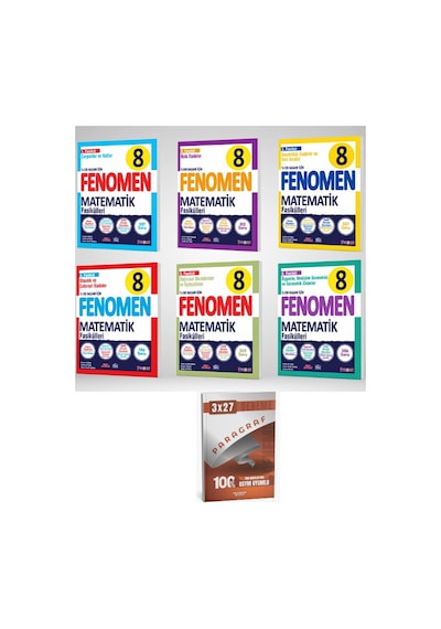 Fenomen 2027 8. Sınıf Matematik 1-2-3-4-5-6-7. Fasikülleri Seti