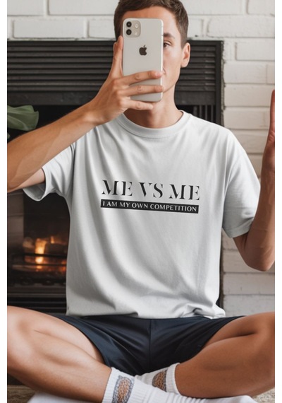 Unisex Oversize 24/1 Penye Dtf Baskılı Tişört - Dtf246 Beyaz