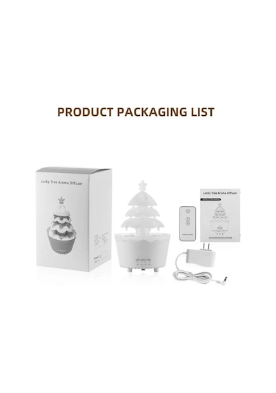 Hava Nemlendirici Şans Ağacı Ultrasonik Difüzör Aroma Yayıcı Rgb 250ml Bhu-09