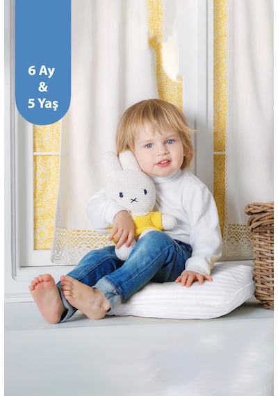 Vionel Home Saten Bebek Yastığı Pamuk Kılıf Boncuk Silikon İç Dolgu