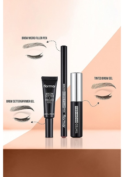 Flormar Tinted Brow Gel Akmayan Kaş Maskarası 004 Dark Brown