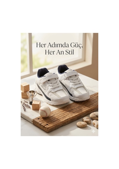 Slazenger Çocuk Yazlık Terletmez Kaydırmaz Koku Yapmaz Full Ortopedik Tarz Hafif Yürüyüş Ayakkabısı Beyaz Slazenger Çocuk Yazlık Terletmez Kaydırmaz Koku Yapmaz Full Ortopedik Tarz Hafif Yürüyüş Ayakkabısı Beyaz