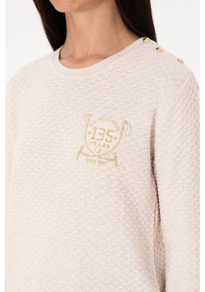 U.s. Polo Assn. Kadın Krem Melanj Kazak /triko 50315046-vr159 Krem Melanj
