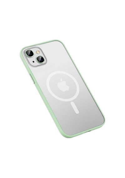 Apple Uyumlu iPhone 13 Kılıf Zore Mokka Wireless Kapak Yeşil
