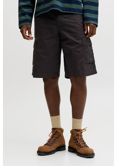 Jack & Jones Jpstcole Matty Erkek Kargo Şort Siyah