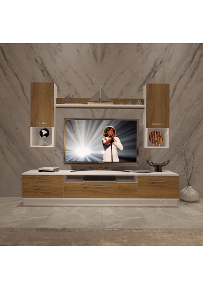Decoraktiv Trendstyle 5da Mdf Tv Ünitesi Tv Sehpası Beyaz - Pera