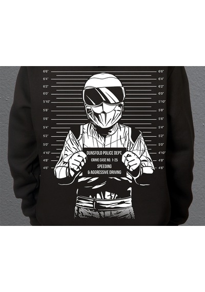 Bumeta Dunsfold Polis Departmanı Suçlu Sweatshirt Unisex Kapüşonlu Hoodie 001