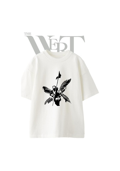 Thewert Linkin Park Soldier Tasarım Baskılı Ünisex Beyaz Oversize T-shirt