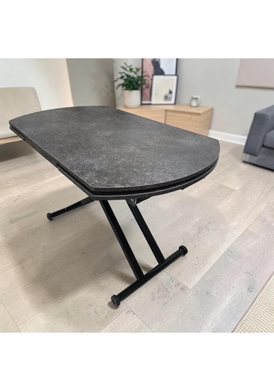 Oval Yan Baştan Açılır Akıllı Masa Üst Tabla Mdf Yüksekliği Ayarlanabilir Pratik Siyah Mekanizmalı Antrasit Oval Yan Baştan Açılır Akıllı Masa Üst Tabla Mdf Yüksekliği Ayarlanabilir Pratik Siyah Mekanizmalı Antrasit