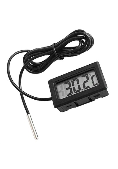 Dijital Termometre - Hassas Sıcaklık Ölçer, Lcd Ekran, Kablolu