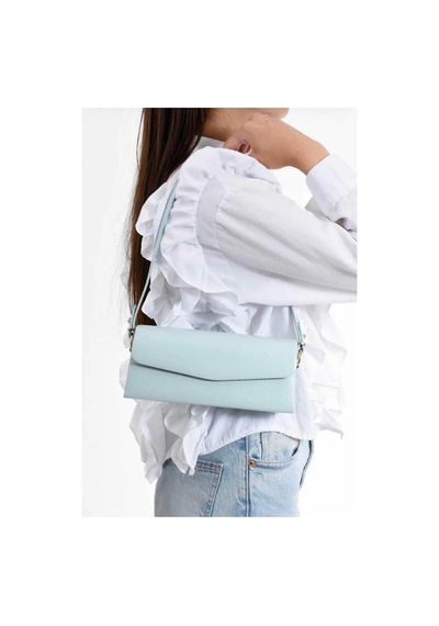 Nura Collection Bella Kadın Dikdörtgen Baget Omuz Çantası - Bebe Mavi - 896647284 Bebe Mavi