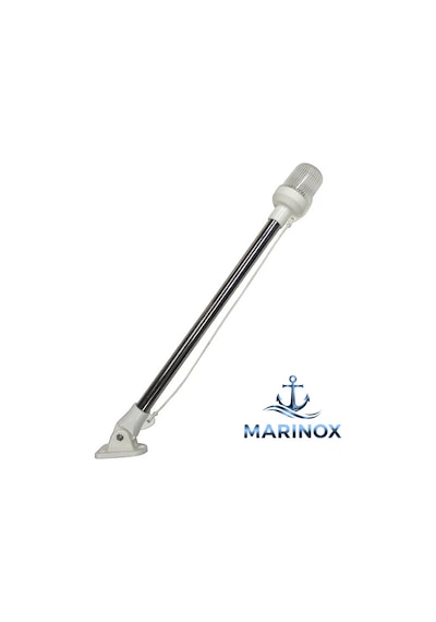 Çıpa Fenerli Işıklı Bayrak Direği 30 Cm Hareketli Ayaklı Marin Tip Paslanmaz Direk Çeşitleri Krom