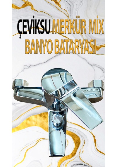 Merkür Mix Model Banyo Bataryası Krom