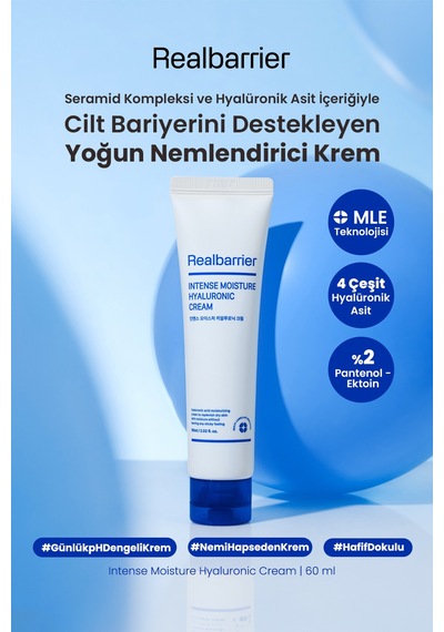 Bariyer Destekleyen Yoğun Nemlendirici Krem Realbarrıer Intense Moisture Hyaluronic Cream