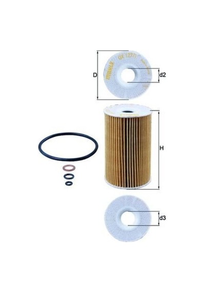 Mahle-knecht-behr Ox1271d Yağ Filtresi Bmw M40 M43 M44 E30 E36 E46 E34 Fn1092