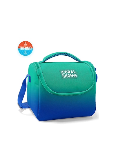 Coral High Kids Yeşil Saks Renk Geçişli Thermo Beslenme Çantası 11875