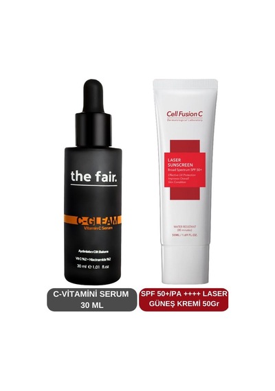 The Fair Vitamin C Serum 30 ML + Cell Fusion C Laser Güneş Kremi SPF50+ 50 ML