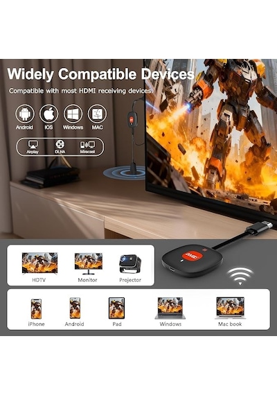Wireless Hdmı Dongle Ekran Yansıtıcı - Kablosuz Görüntü Aktarıcı