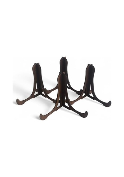 Tabak Ve Süs Levhaları Gerçek Ahşap 4'lü Teşhir Ayağı 16x16 Stand Diğer