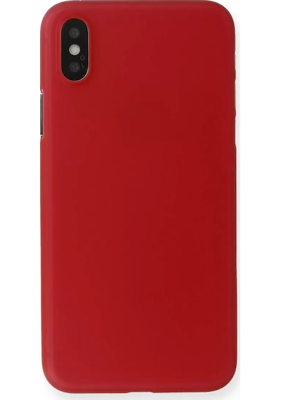 Newface Apple, Uyumlu iPhone X Kılıf Pp Ultra İnce Kapak - Kırmızı