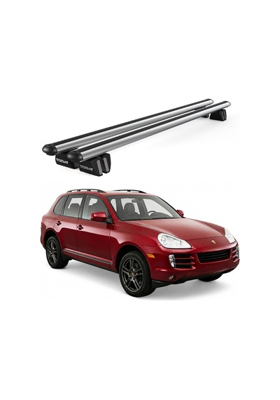 Pençe Porsche Cayenne Ara Atkı 2002-2010 Uyumlu Gri Ara Atkı Port Bagaj Tavan Barı