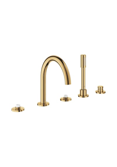 Grohe Atrio Private Collection 25224GL0 5 Delikli Küvet Bataryası Altın