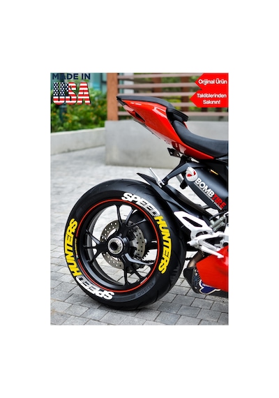 Speedhunters Motorsiklet Araç Otomobil Lastik Yazısı 2.5 Cm 4 Adet Made In Usa  Ürün