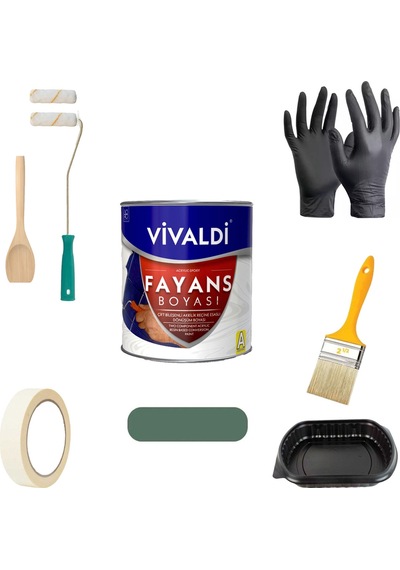 -tezgah,mermer,fayans Boyası Seti Vernik Ve Astar Gerektirmez Mutfak Ve Banyo Boyası 1kg 1 L