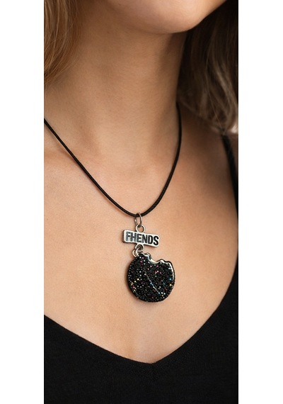 2 Li Best Friends Kahve Ve Kurabiye Figürlü Unisex Kolye Seti Çok renkli