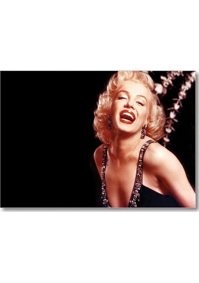 Cakasepetim Marilyn Monroe İçten Kahkaha Ahşap Mdf Tablo