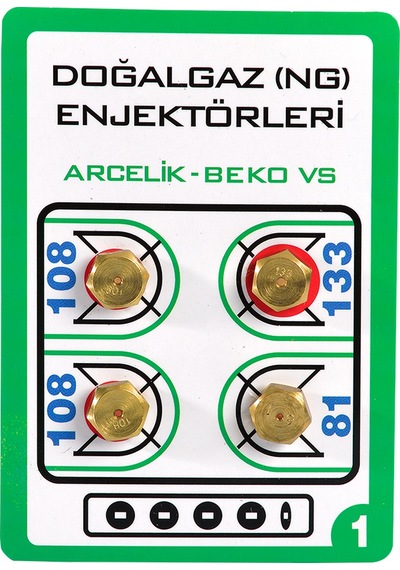 9 mm Doğalgaz Enjektör