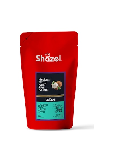 Shazel Hindistan Cevizli Hazır Türk Kahvesi 1 Kg X 3 Adet Türk Kahvesi