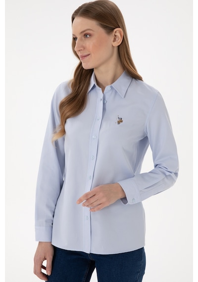 U.s. Polo Assn. Kadın Açık Mavi Gömlek Basic 50298103-vr003 Acık Mavı Açık Mavi