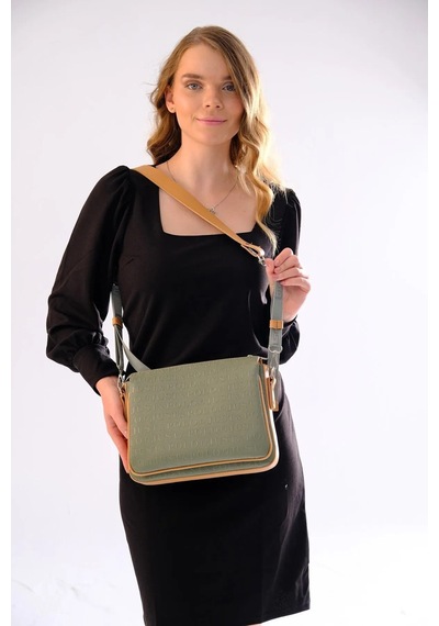 Just Polo Kadın Çantası 440113mh Yeşil - Camel