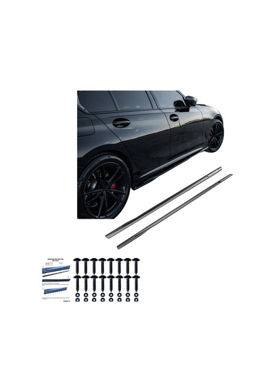 Bmw 3 Serisi G20 2018+ Yan Marşpiyel M Paket Uyumlu Piano Black Marşpiyel Eki