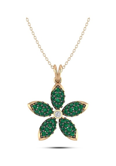 Pırlantalı Flower Kolye N11.82