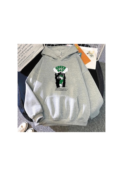 Tarzsokak Gri Unisex Müzik G-yeşil Gün Rock Grubu Estetik Kapşonlu Hip Hop Ağır Zihinsel Sweatwear Çift K