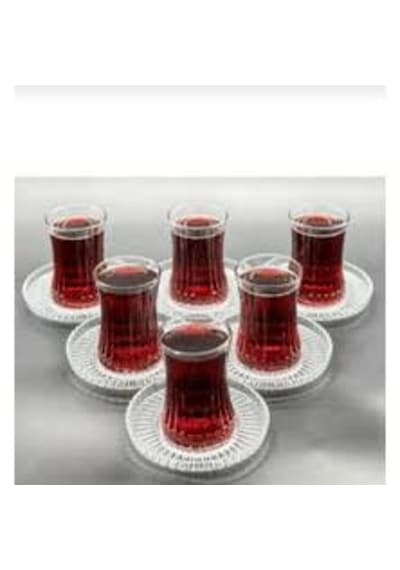 Lav Nehir 12 Parça Çay Bardağı Seti Cam