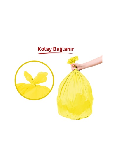 Mandarin Kokulu Küçük Boy Çöp Poşeti 30'lu 40x45 Cm, Sızdırmaz Ve Yırtılmaz, Kötü Koku Karşıtı Kokulu Küçük Boy Çöp Torbası, Geri Dönüştürülebilir Atık Torbası, Güçlü Ve Dayanıklı Çöp Poşeti