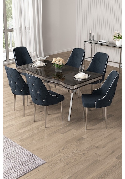 Canisa Vae Serisi 90x160 Lak Panel Antrasit İroni Krom Ayak Masa Takımı 6 Antrasit Sandalye Antrasit İroni Masa Antrasit Sandalye Ayaklar Krom Canisa Vae Serisi 90x160 Lak Panel Antrasit İroni Krom Ayak Masa Takımı 6 Antrasit Sandalye Antrasit İroni Masa Antrasit Sandalye Ayaklar Krom