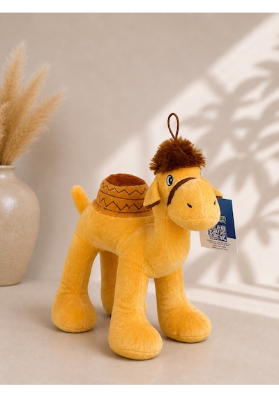 Sevimli Peluş Deve Oyuncak 30x30 Cm Yumuşacık Dost Sarı