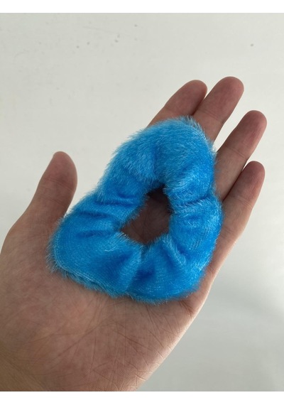 Peluş Lastik Saç Tokası 1300 Adet Çok Renkli