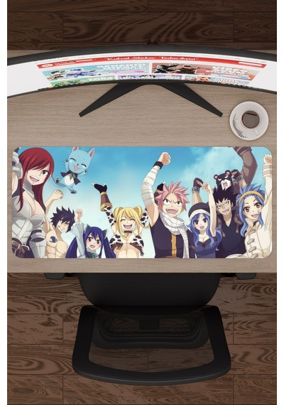 Fairy Tail Anime V4 - 70x30 Xl Gaming Kauçuk Kaymaz Taban Mouse Pad Fare Altlığı