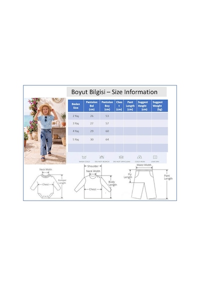 Babymod Yıldız İşlemeli Denim Kız Çocuk Kot Pantolon Mavi