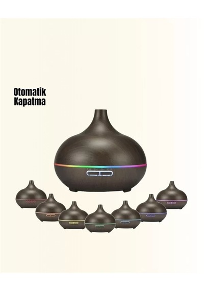 Home 7 Renk Işıklı Ultrasonik Hava Difüzörü Sessiz Ve Güvenli Kullanım