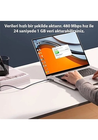 Şeffaf Uçlu Apple Uyumlu iPhone 45w Usb Hızlı Ve Dayanıklı Şarj Ve Data Işıklı Örgü Kablo 1 Metre