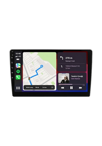 Peugeot 407 2004-2011 Android Multimedya Carplay Android Auto Navigasyon Kameralı 8gb Ram 128gb 9"