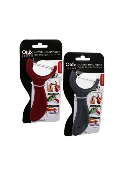 Qlux L-00623 2 İn 1 Döner Başlıklı Soyacak - Dikey Ve Yatay Kullanım- 50'li Paket Diğer