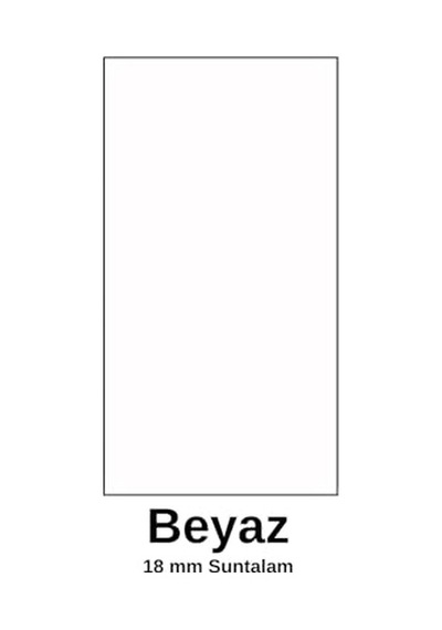Tr 2 Kapaklı Dolaplı 4 Raflı Kitaplık Beyaz Diğer