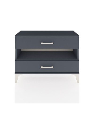 Arges Şifonyer Tek Raflı 2 Çekmeceli 88x30x64 Antrasit-antrasit Antrasit
